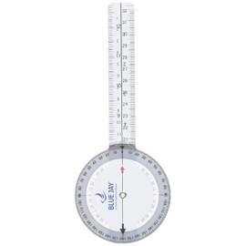 Plastic 8" Goniometer 360 Degree