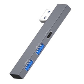 H80S USB Hub 3.0, 3 Port USB Splitter with 1 x USB 3.0 A, 1 x USB 2.0, 1 x Type C Female 3 in 1 Splitter for Laptop Computer USB Flash Drives Fast Data Transfer