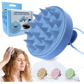 ETISEN, Scalp Massage Brush, Scalp Massager, Wet and Dry Hair, Hair Growth, Hair Massager, Scalp Scrub, Head Massager (Blue)