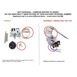 GLOB PRO SOLUTIONS Refrigerator Temperature Control Thermostat Compatible U-Line 80-54228-00