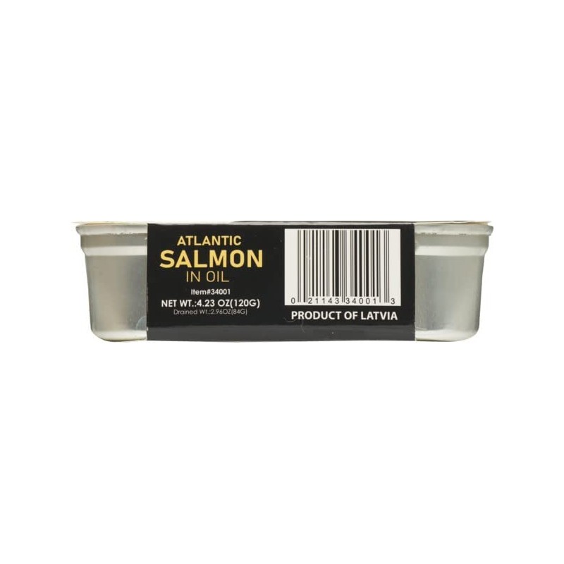 Baltic Gold Atlantic Salmon Fillets In Oil - 4.23 oz