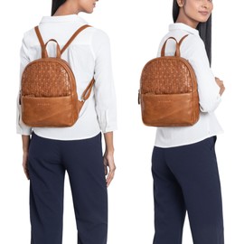 STILORD 'Lavinia' Vintage Backpack Handbag Leather Women's Daypack Backpack Small Leather Backpack City Backpack for Going Out Shopping Daypack S Genuine Leather, Rustico - Brown