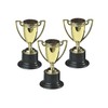 Fun Express Small Plastic Gold Trophies - Party and Event
