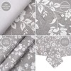 Dehaus® Wipe Clean Table Cloth - M Grey Floral Bloom