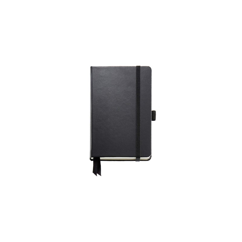 Miquelrius Black Hardback Notebook Hardback Rubberized 140x90mm 192 Pages 80gsm