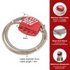 BOZZYS Lockout Tagout Cable Lock | 0.24'' × 71'' Adjustable