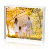 Sezanrpt Acrylic 4x4 Square Picture Frame, Magnetic Acrylic Picture Frames