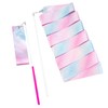 Deshionew 2 PCS Gymnastics Training Ribbon with Dancer Wand, Sparkling