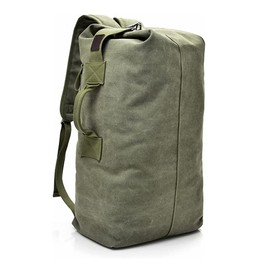 OAREA Large Capacity Travel Climbing Bag Tactical Military Backpack Women Army Bags Canvas Bucket Bag Shoulder Sports Bag, OD, Rucksack