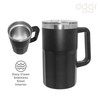 Oggi Insulated Beer Mug with Handle - Ideal Large Beer