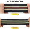 JESEP YONG 1 1/2 inch Striped Elastic Band for Sewing