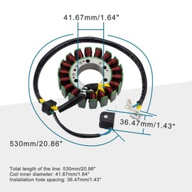 GOOFIT 18 Poles Magneto Stator Coil Replacement for Linhai 260cc ATV Scooter Engine