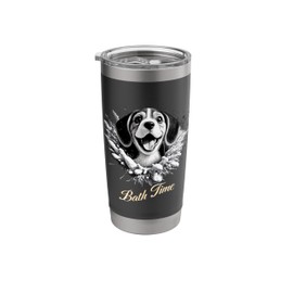 Puppy Bath Time s Cute Puppy Bubble Bath Stainless Steel Insulated Tumbler