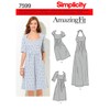 Simplicity Sewing Pattern 7599 AA Ladies Dress Habiller in 3