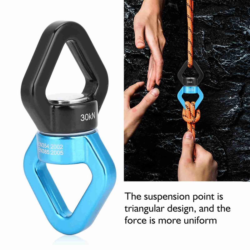 30KN Climbing Yoga Swivel Safety Rotational Device Rotator Multi function