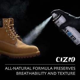 COZGO Protect Shoe Protector Spray, Rain & Stain Waterproof Shoe Spray, Nano Protection for Sneaker, Suede, Leather,10.15Oz