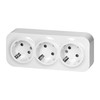 Miratic Wall Socket Surface-Mounted 2P+Z Schuko IP20 (3 Sockets)