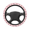 Cute Strawberry Cat Elastic Steering Wheel Cover Non-Slip Breathable Steering