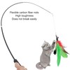Interactive Cat Toys Set Teaser Feather Wand, Hanging Door Toy