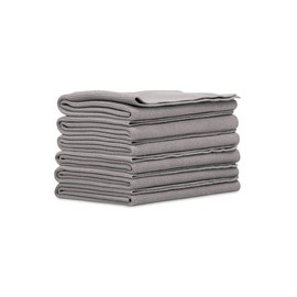 Griot's Garage 14902 Microfiber Edgeless Towels (Set of 6),Grey,16" x 16"