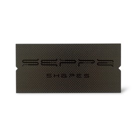 SEPPA Shapes Carbon Wax Scraper 18cm x 7cm for Skiing and Snowboarding