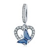 NINGAN Butterfly Charm Pendant 925 Sterling Silver Charm Bead for