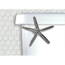 Starfish Toilet Flush Handle Front Mount in Satin Pewter