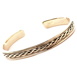 Windalf Vikings Bracelet ARMOD Diameter 7.3 cm Viking Jewellery Vintage Friendship Bracelet High-Quality Bronze, Fabric