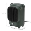 Space Heater Fast Quiet Heating Green Portable Mini Desktop Electric