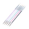 FRCOLOR 5pcs Nail Art Brushes Dual-use Liner Dotting Pen Material