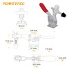 POWERTEC 4PK Toggle Clamp, 300 lbs Holding Capacity, 201B Quick