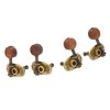 4 Pcs Ukulele Tuning Peg 2R 2L Metal Rosewood Elegant