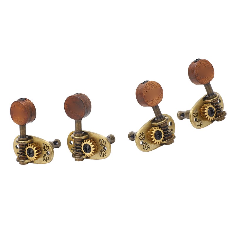4 Pcs Ukulele Tuning Peg 2R 2L Metal Rosewood Elegant
