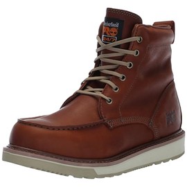 Timberland PRO Men's PRO Wedge 6 Inch Moc Soft Toe Industrial Work Boot, Rust-2024 New, 9.5