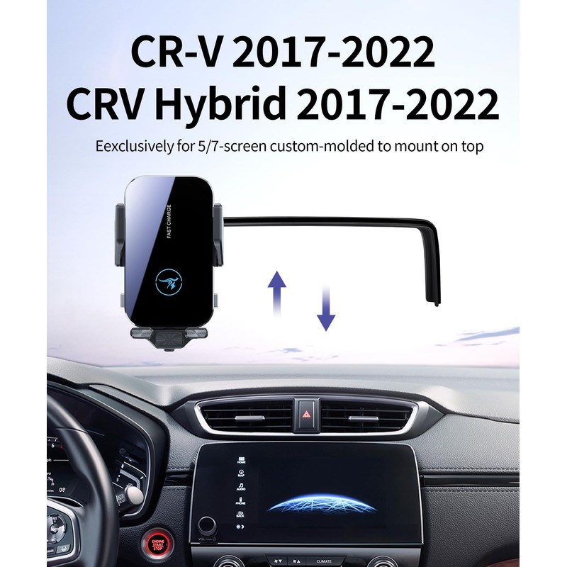 Wireless Charger Car Phone Holder for Honda CRV CR-V 2017-2022