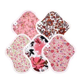 Cloth Napkins, NO 5 Organic Cotton, Set of 5, v17 rd Red, Energy-Feeling Active Red