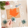 Hohopeti 50pcs Leaf Paper Cutouts Classroom Accessory Maple Leaf Classroom
