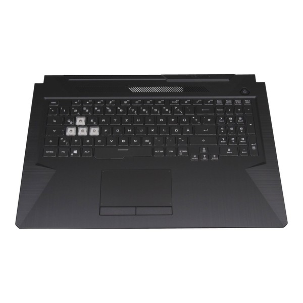 ASUS 90NR03K1-R32GE0 Original Keyboard with Top Case German Black with