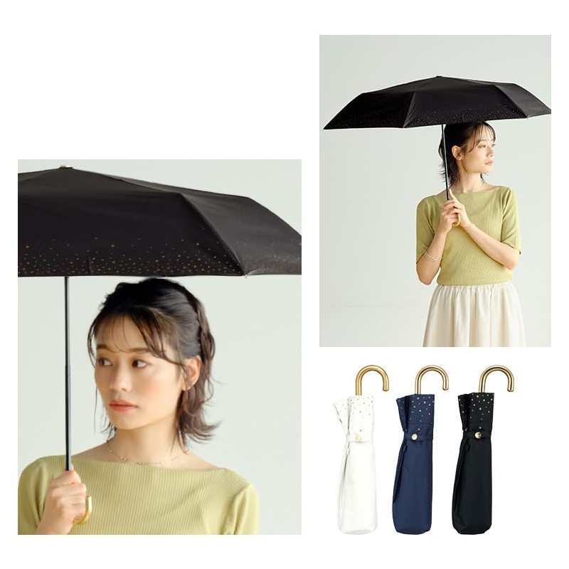 [2023] Wpc. 801-16970-102 Parasol Light Shielding Rimster Mini Black Folding
