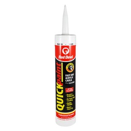 Red Devil 094612 Quickpaint Fast Dry Acrylic Caulk, 10.1 fl oz, White, 12 Pack