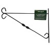 Green Jem 14-Inch Hanging Basket Bracket - Black