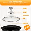 Glass Lid 2 Quart Replacement for Crockpot Manual 2-Quart Slow
