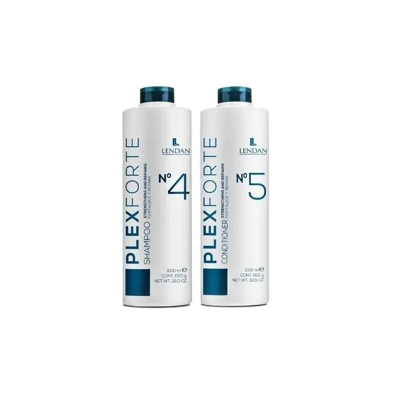 Lendan Plex Forte Reparación Shampoo 1 L + Acondicionador 1l