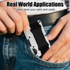 Wallet Elastic Band Replacement, Minimalist Wallet Repair Kit Including Screws