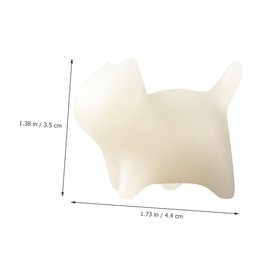 BIUDECO Glowing Stone Cat Figurine Creative Glow Dark Cat Statue Decoration for Desktop Tea Table Showcase Compact Unique