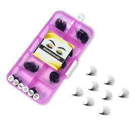GORGEOUSLASH 30D Lashes, 500 premade volume lash fans, 0.03mm thickness, eyelash extensions (14mm - D Curl)