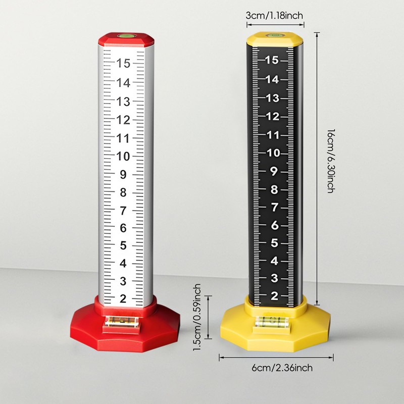 SAMIQU 2Pcs Ceiling and Floor Tile Ruler - Leveling Ruler