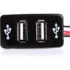 Corp.Res Electronics Cargador Rapido Auto Toyota Plug Doble Usb 3.0