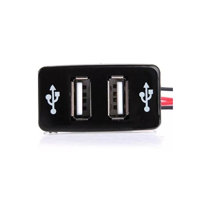 Corp.Res Electronics Cargador Rapido Auto Toyota Plug Doble Usb 3.0