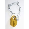 FB14 Yellow Chain Type London Fire Brigade Padlock Supplied with